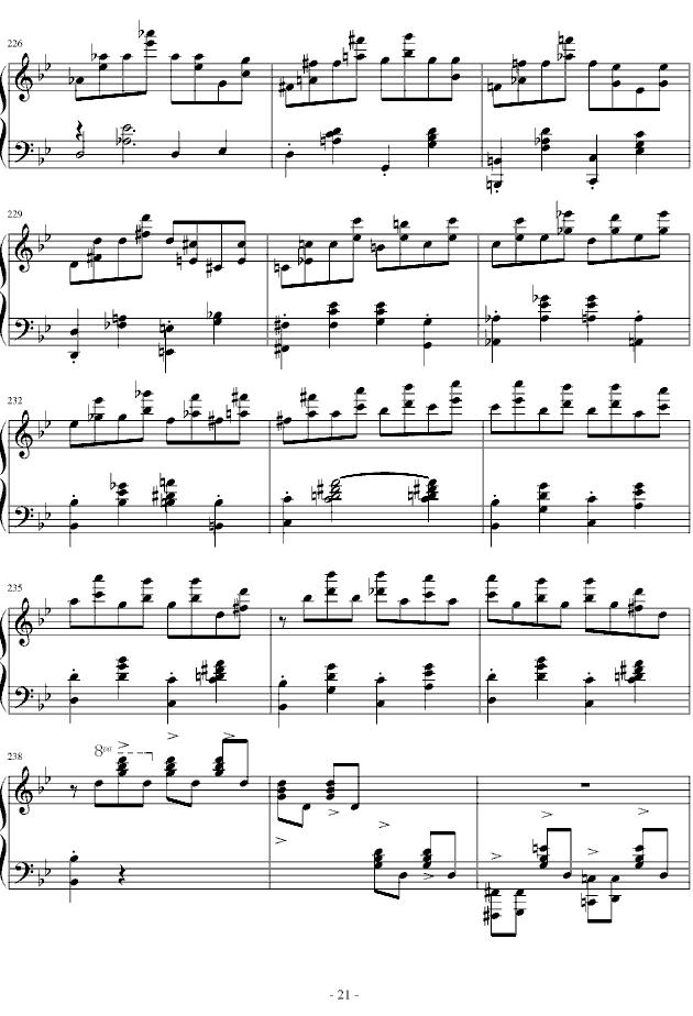 G minor Ballade（G小调叙事曲 [版本一]）钢琴曲谱（图21）