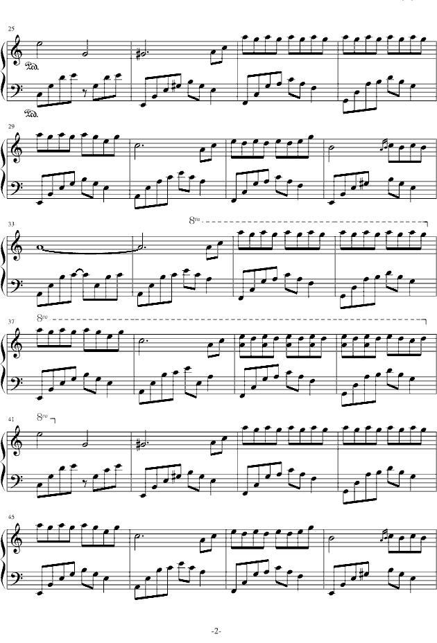 夜的钢琴曲六钢琴曲谱（图2）
