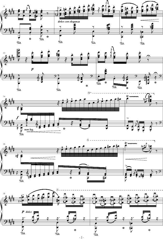匈牙利狂想曲第10号钢琴曲谱（图2）