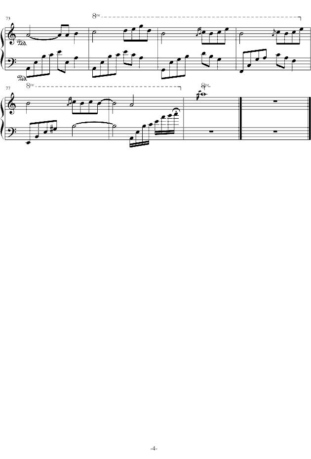 夜的钢琴曲六钢琴曲谱（图4）