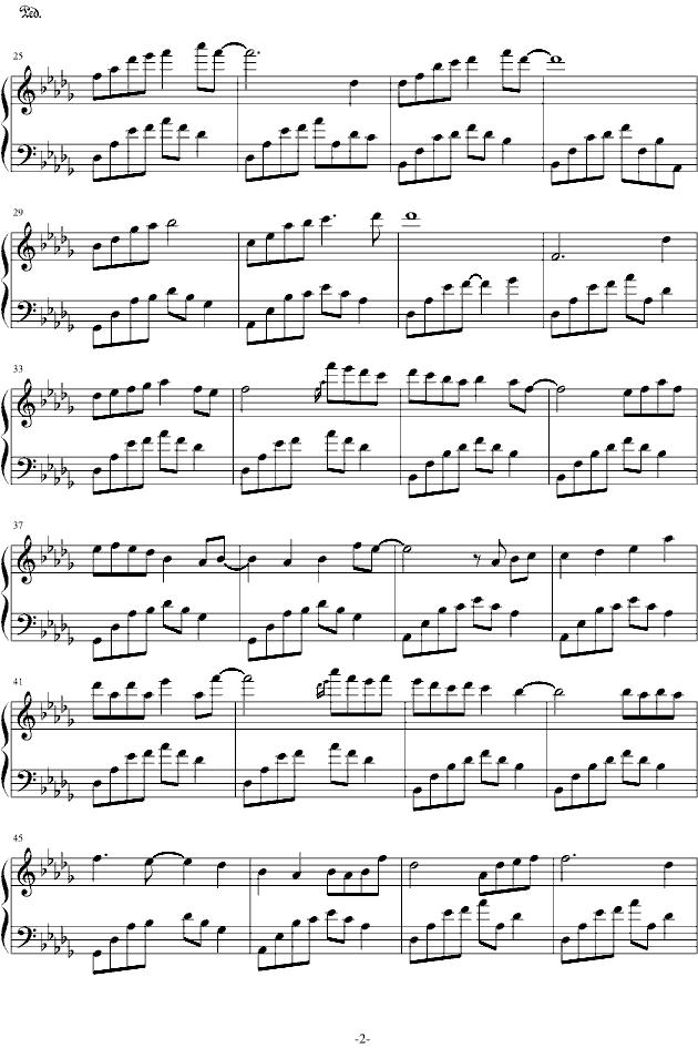夜的钢琴曲十三钢琴曲谱（图2）