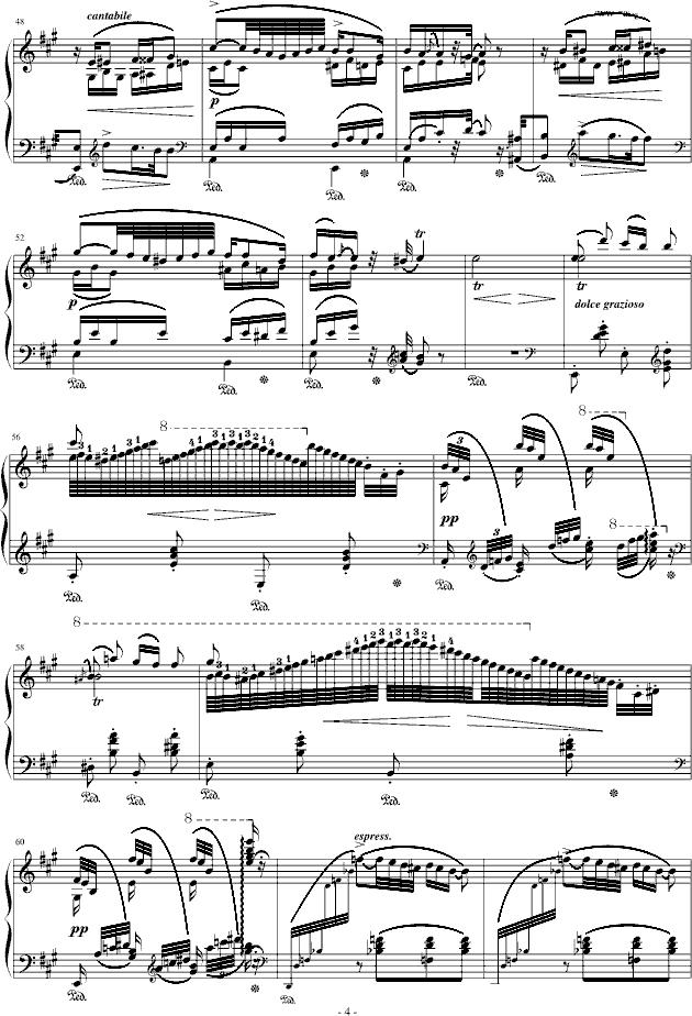 匈牙利狂想曲第13号钢琴曲谱（图4）