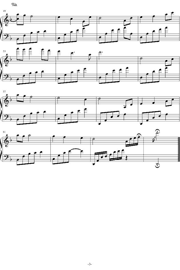 夜的钢琴曲十一钢琴曲谱（图3）