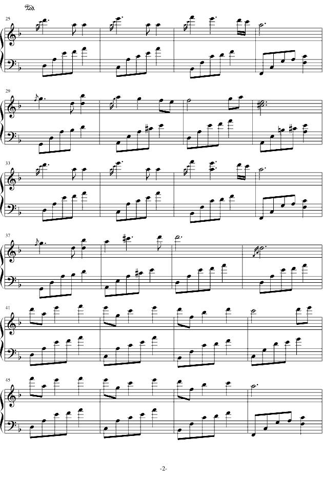 夜的钢琴曲二钢琴曲谱（图2）