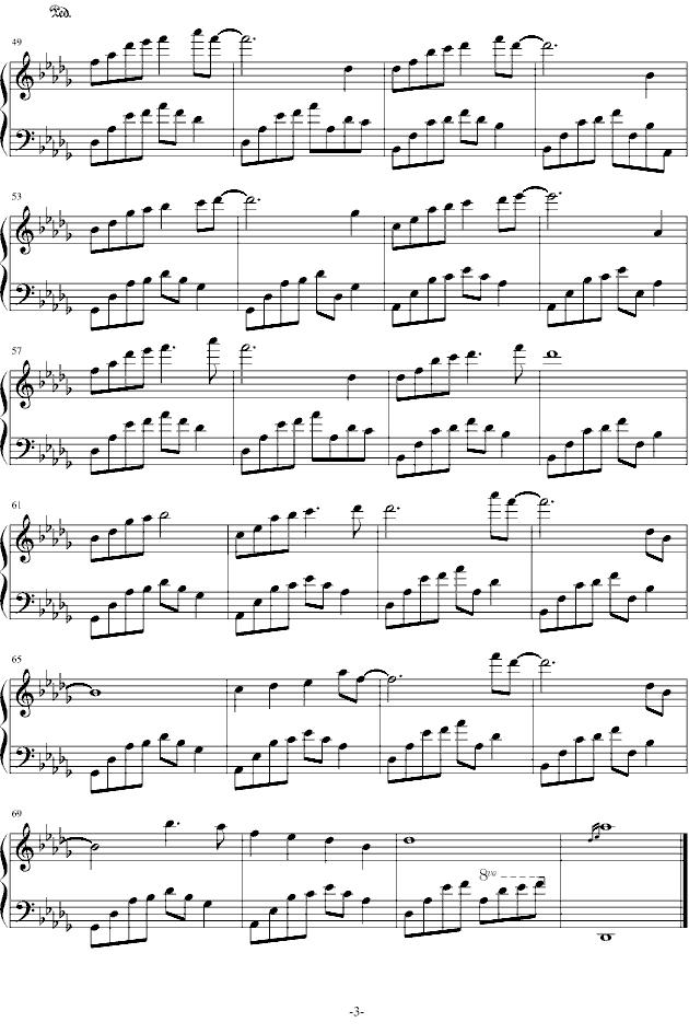 夜的钢琴曲十三钢琴曲谱（图3）