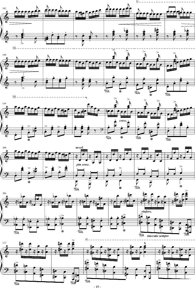 匈牙利狂想曲第13号钢琴曲谱（图10）