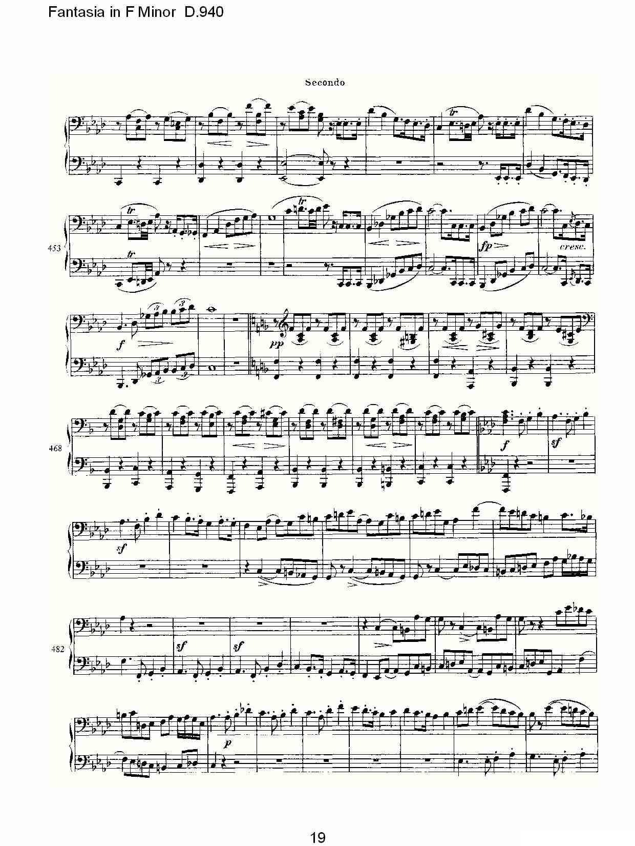 Fantasia in F Minor D.940（F小调幻想曲D.940）钢琴曲谱（图19）