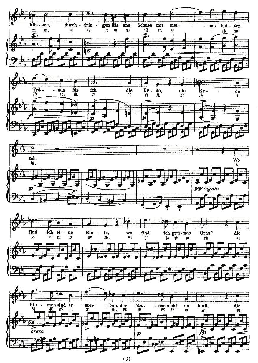 凝结（中外文对照版、正谱 [奥]）钢琴曲谱（图3）