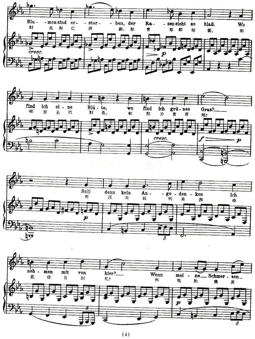 凝结（中外文对照版、正谱 [奥]）钢琴曲谱（图4）