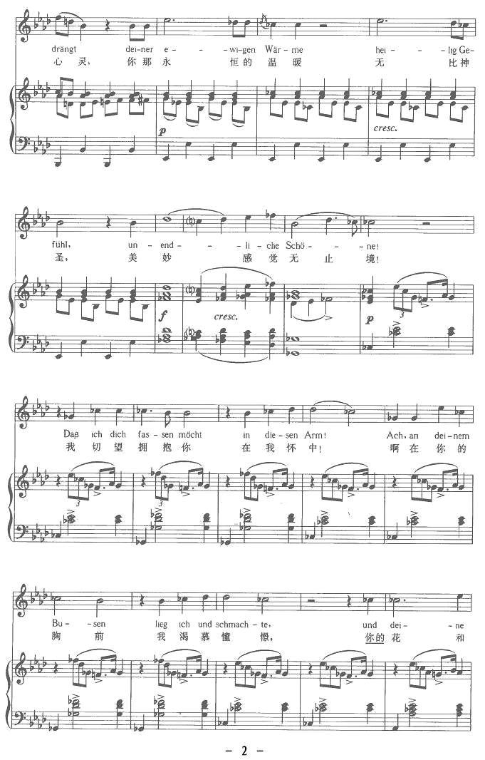 佳尼美德（中外文对照版、正谱 [奥]）钢琴曲谱（图2）