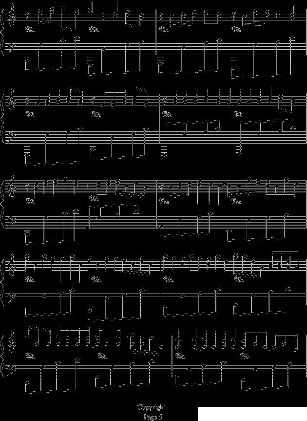 卡农—情感钢琴曲谱（图5）