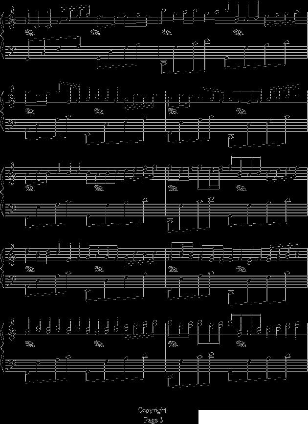 卡农—情感钢琴曲谱（图3）
