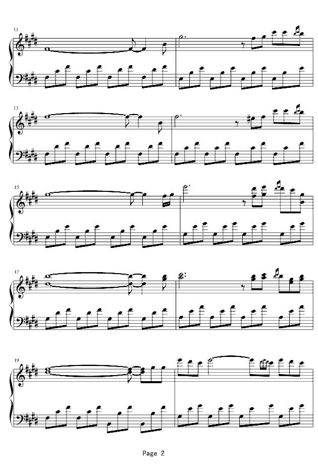 安娜小笺钢琴曲谱（图2）