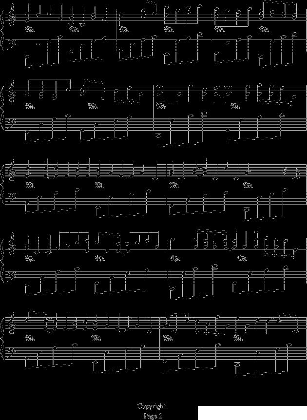 卡农—情感钢琴曲谱（图2）