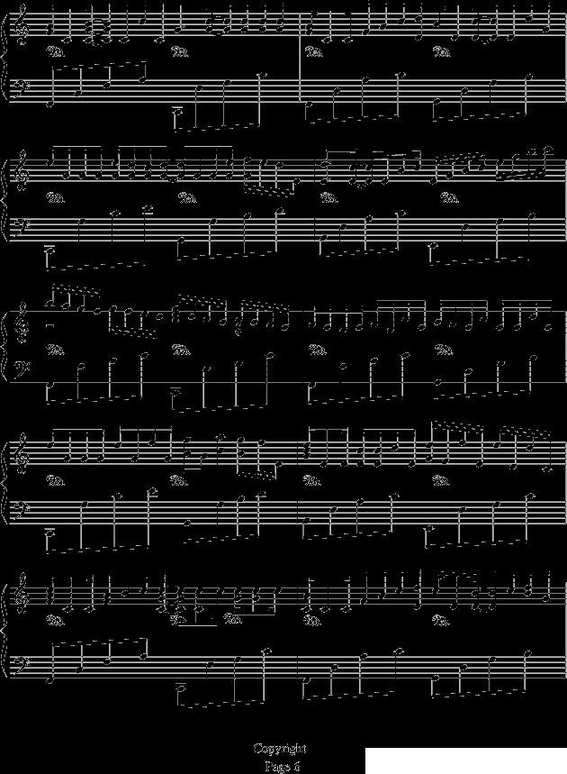 卡农—情感钢琴曲谱（图6）