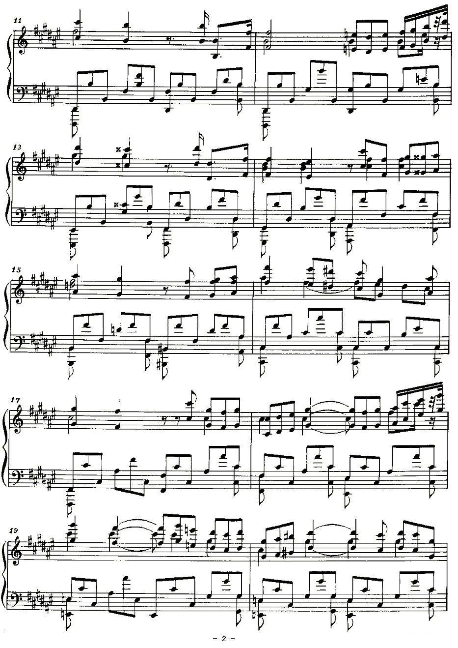 Etude（斯克里亚宾练习曲作品8 降d小调练习曲 第12首）钢琴曲谱（图2）