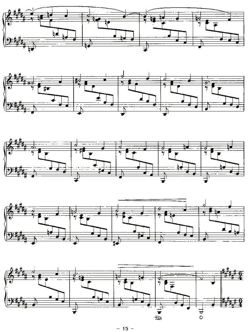 Ballades（勃拉姆斯4首叙事曲）钢琴曲谱（图15）