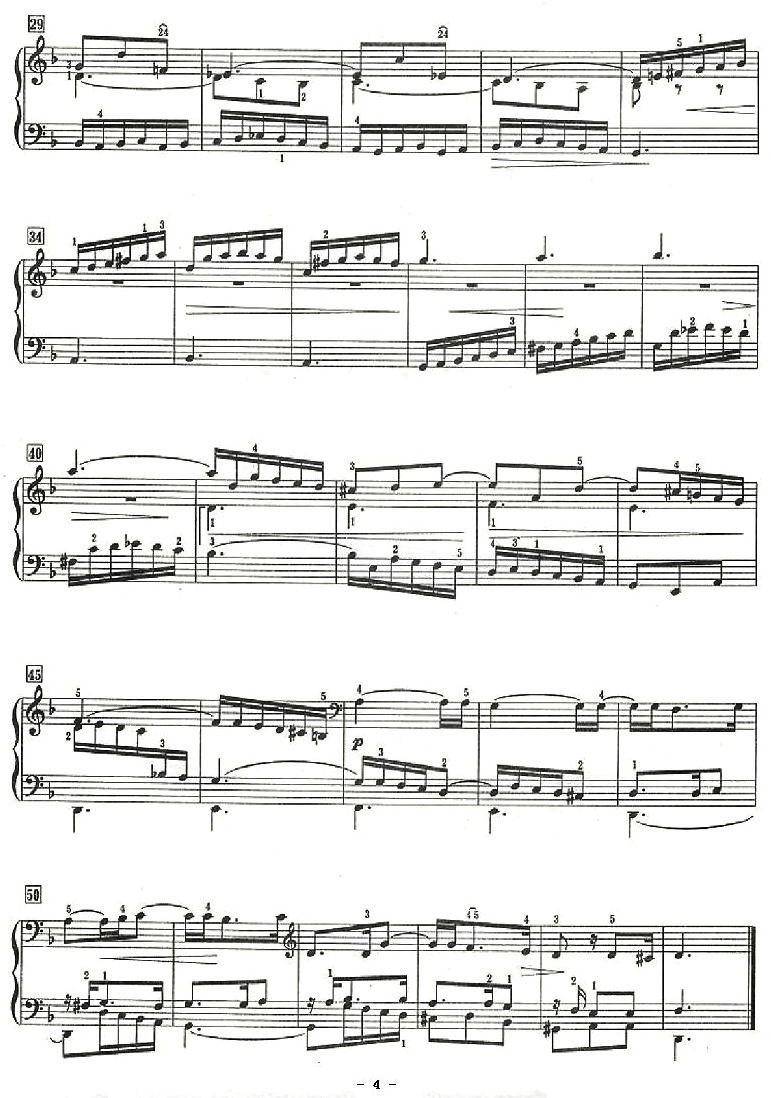 前奏曲与小赋格曲（d小调）钢琴曲谱（图4）