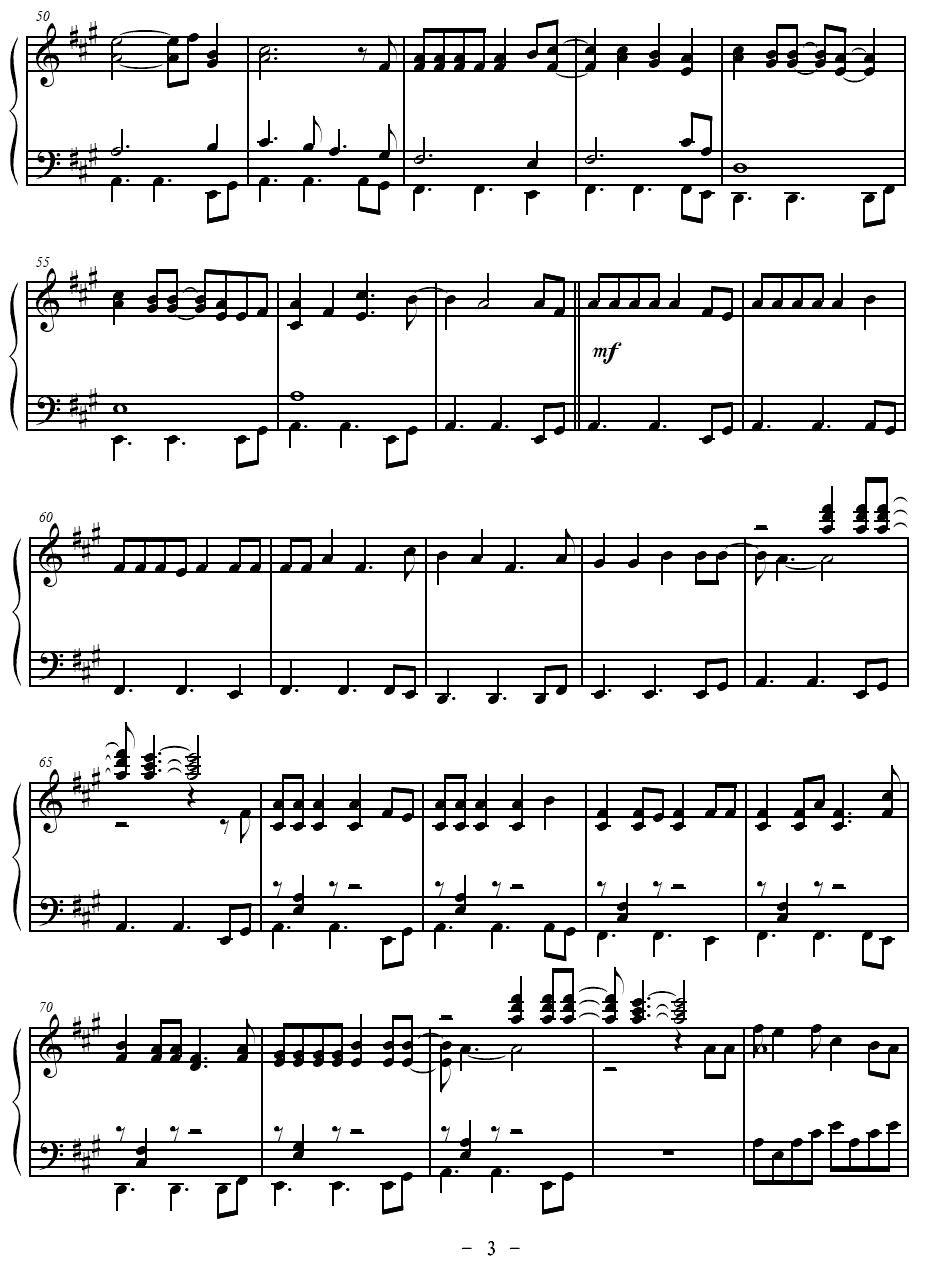 Sean Kingston - Beautiful Girls钢琴曲谱（图3）