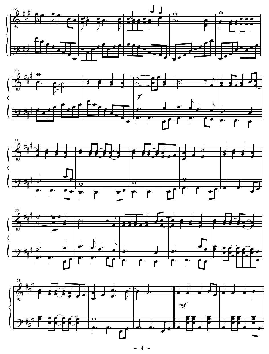 Sean Kingston - Beautiful Girls钢琴曲谱（图4）