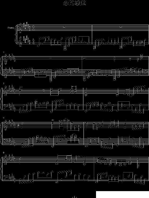 恋的感觉钢琴曲谱（图1）