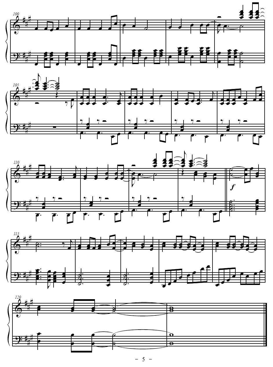 Sean Kingston - Beautiful Girls钢琴曲谱（图5）