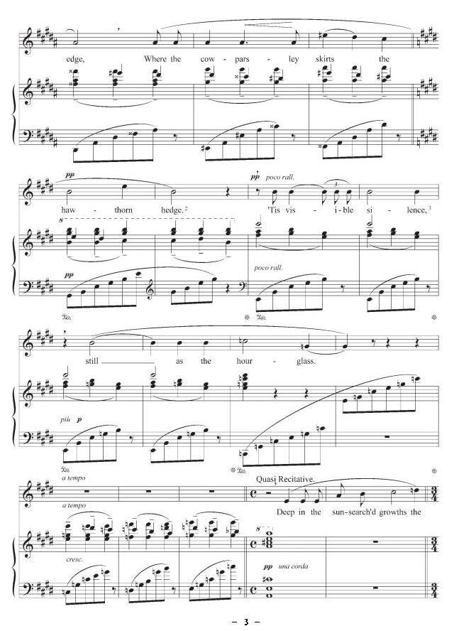 中午静悄悄（正谱 [英]）钢琴曲谱（图3）