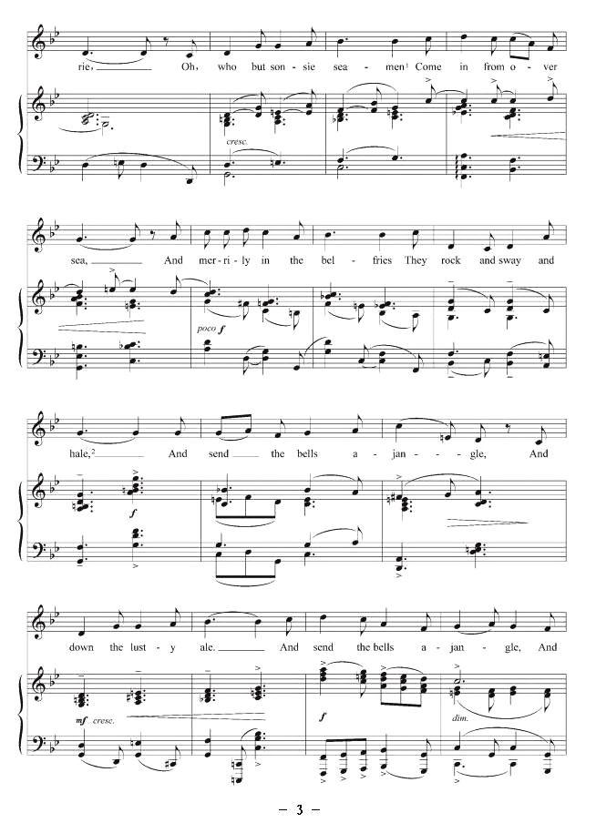 桑玛丽岛的钟声（正谱 [英]）钢琴曲谱（图3）