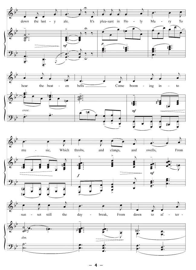 桑玛丽岛的钟声（正谱 [英]）钢琴曲谱（图4）