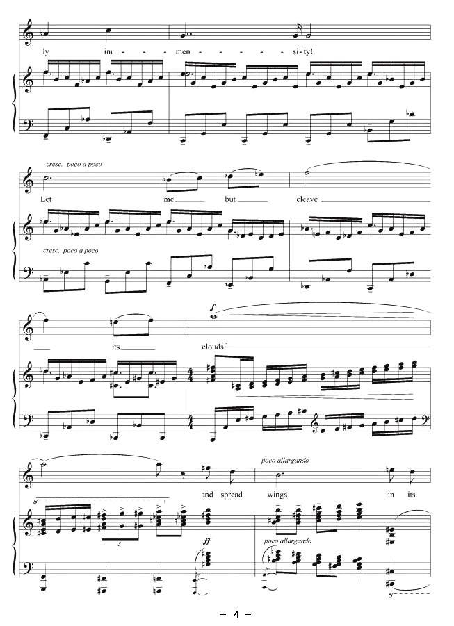 荒野中的小鸟（正谱 [印、美]）钢琴曲谱（图4）