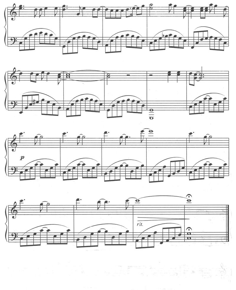 香飘飘钢琴曲谱（图6）