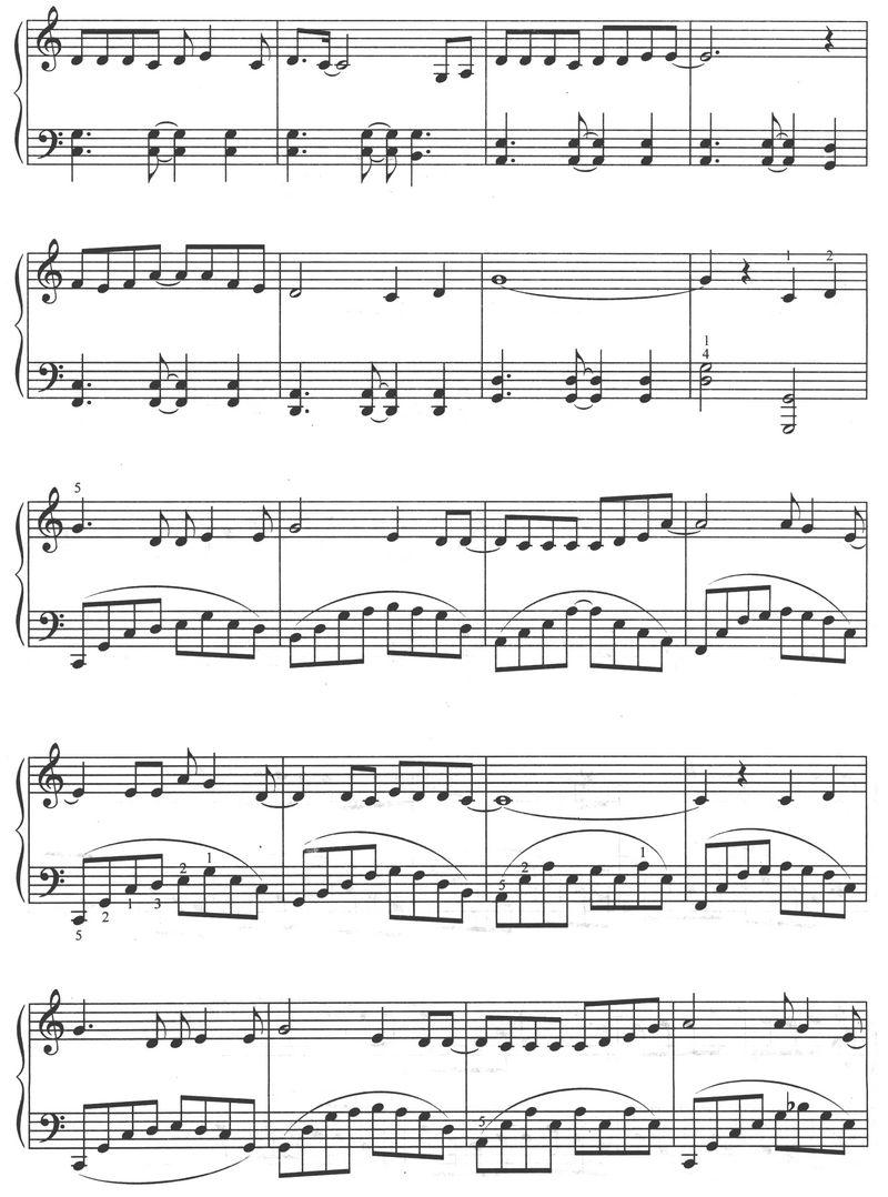 香飘飘钢琴曲谱（图2）