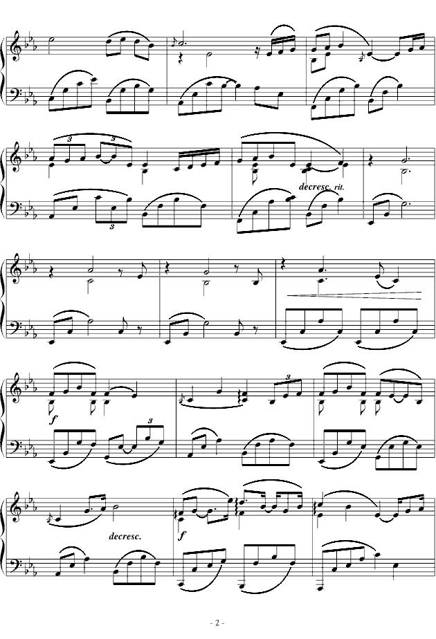 紫的触键钢琴曲谱（图2）