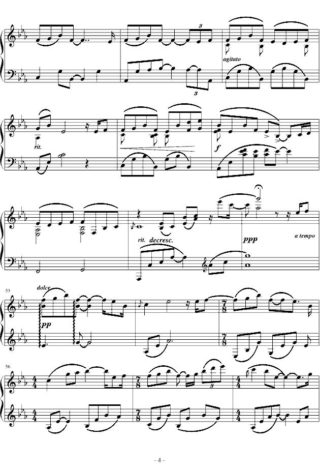 紫的触键钢琴曲谱（图4）