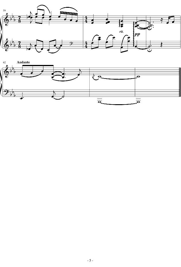 紫的触键钢琴曲谱（图5）