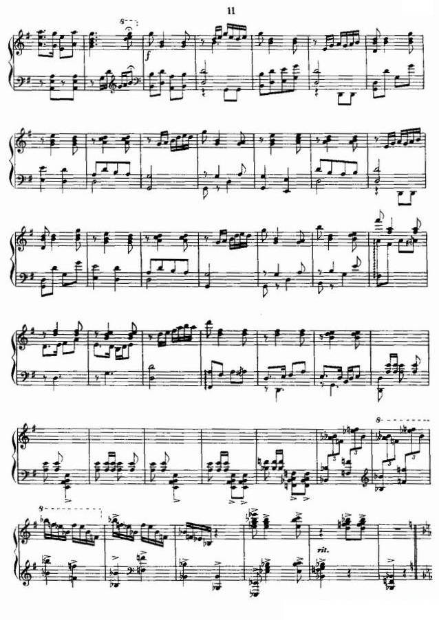 花鼓钢琴曲谱（图8）