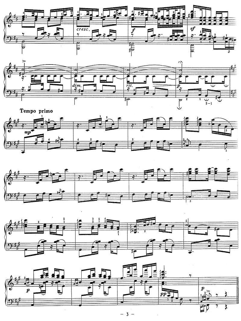 喀什噶尔舞曲钢琴曲谱（图3）