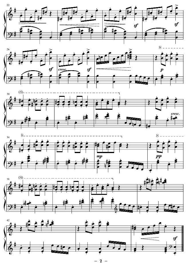 糖果仙子之舞钢琴曲谱（图2）