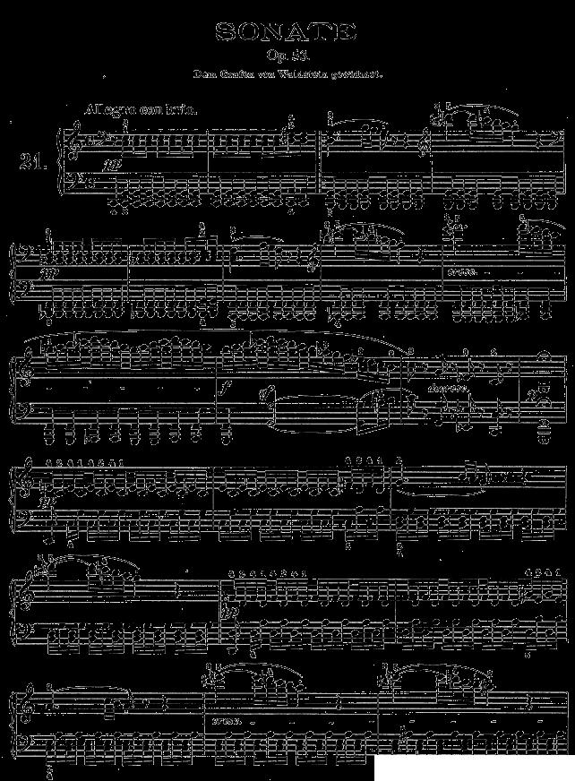 第二十一钢琴奏鸣曲（Op.53）钢琴曲谱（图1）