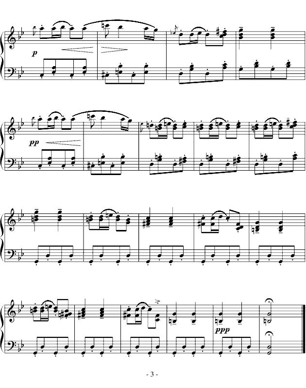 音乐瞬间钢琴曲谱（图3）