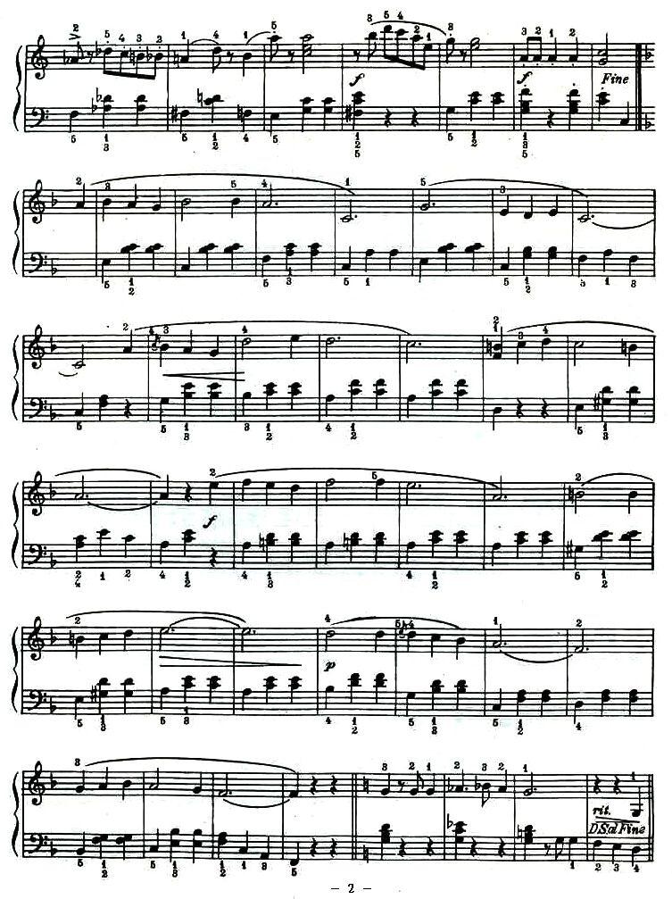 金银圆舞曲钢琴曲谱（图2）