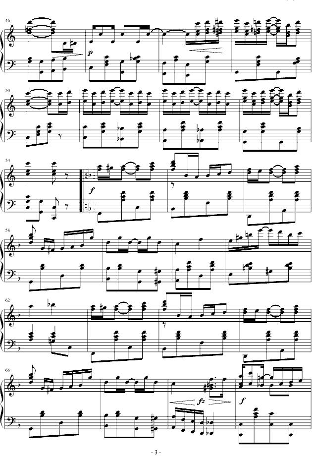 演艺人钢琴曲谱（图3）
