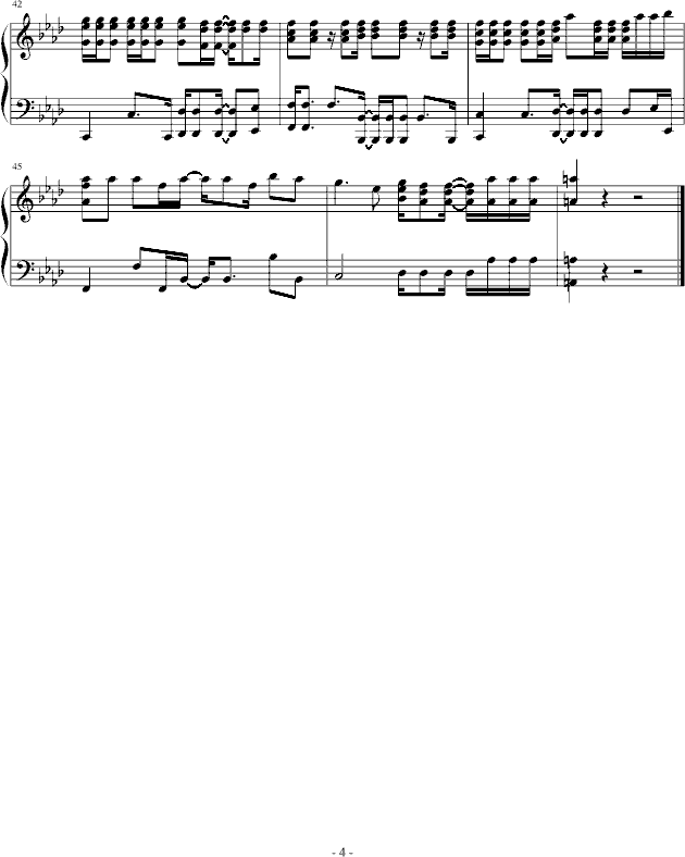 beginner钢琴曲谱（图4）