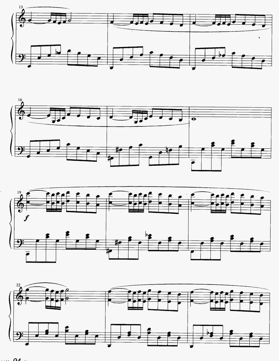 伊人（美国电影《诺丁山》主题曲）钢琴曲谱（图2）