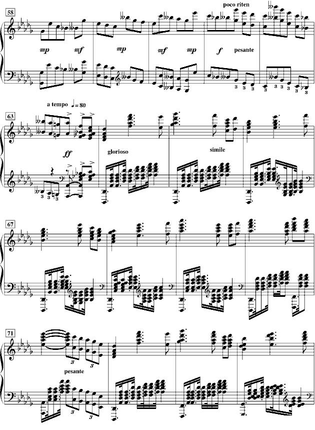 降B小调第一钢琴协奏曲（柴科夫斯基作曲版）钢琴曲谱（图5）