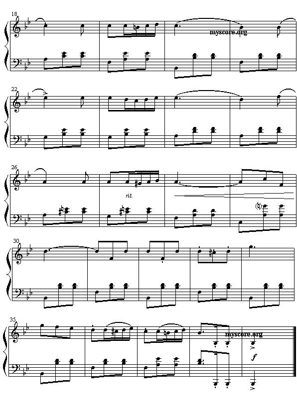 饮酒歌钢琴曲谱（图3）