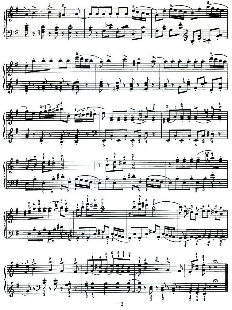 小天鹅舞钢琴曲谱（图2）