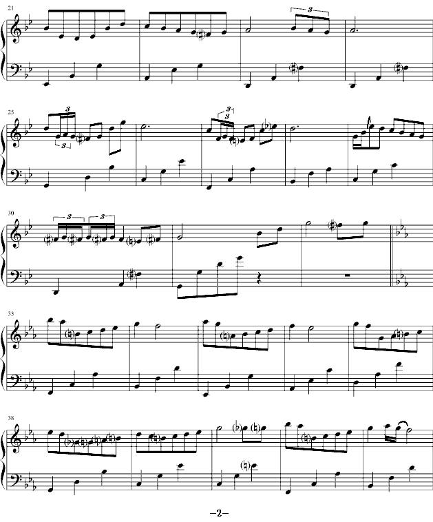 Valentines Day 情人节（全）钢琴曲谱（图2）