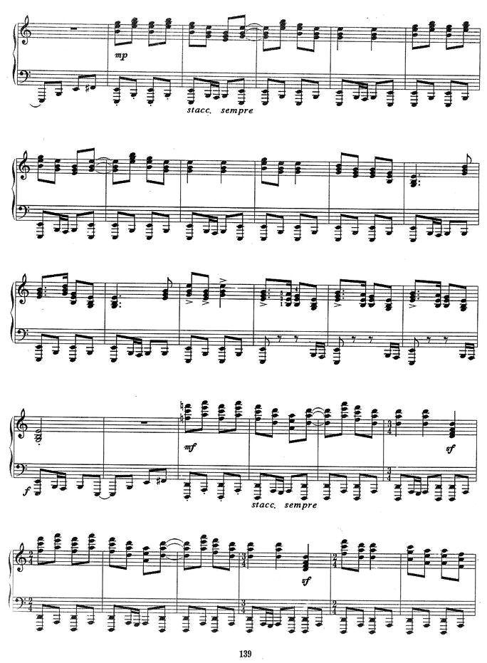 序曲与舞曲（第二部分）钢琴曲谱（图5）