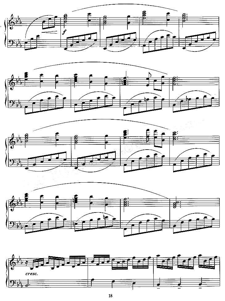 月亮船钢琴曲谱（图2）